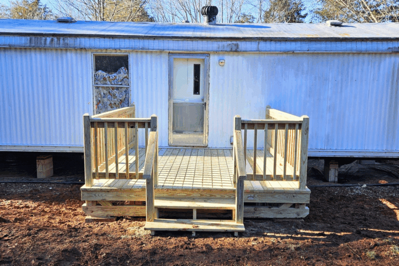 10x10 Mobile Home Deck