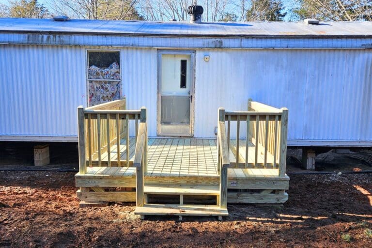 10x10 treated wood deck in Eastview KY