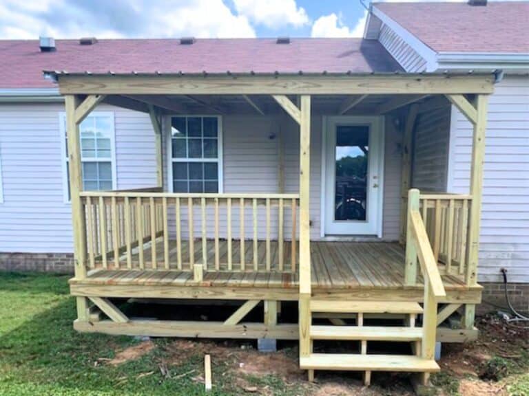 10x14 covered porch in lafayette tennessee