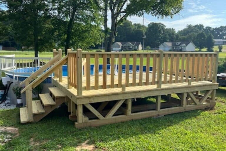 10x14 pressure treated deck in sparta TN