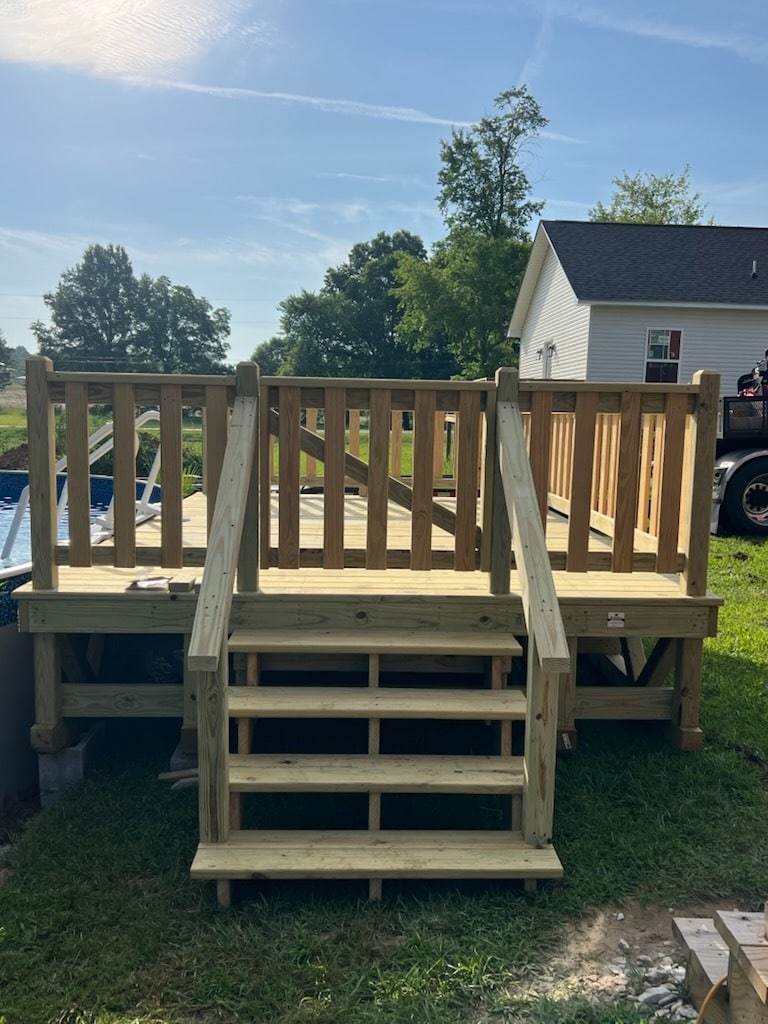 10x14 pressure treated deck in sparta Tennessee
