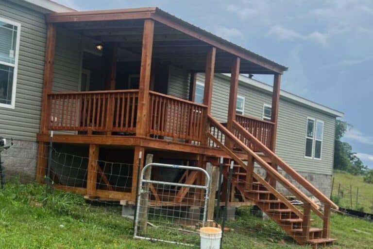 10x20 mobile home porch in red boiling springs tennessee