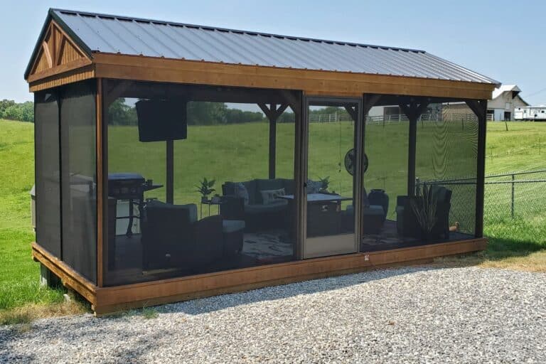 10x20 pavilion screened outdoor completed projects