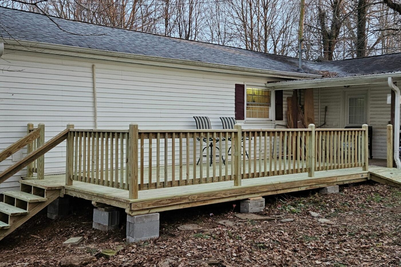 12x24 House Deck in Lafayette TN Eshco Portable Decks