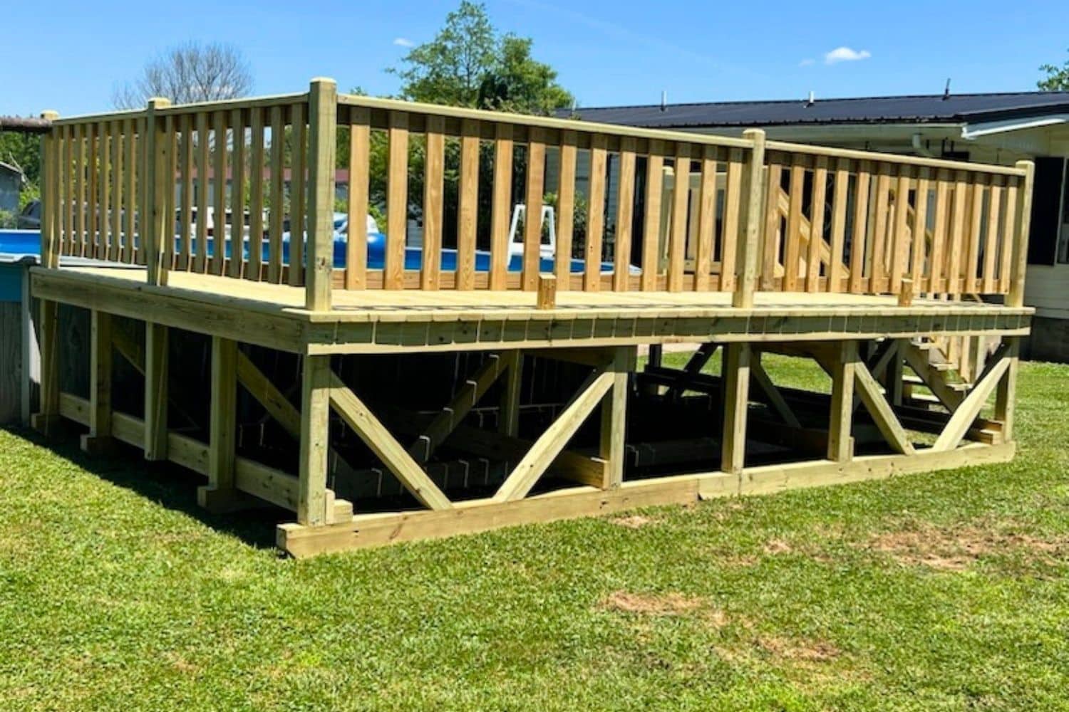 12×20 treated deck in Somerset Kentucky (1)