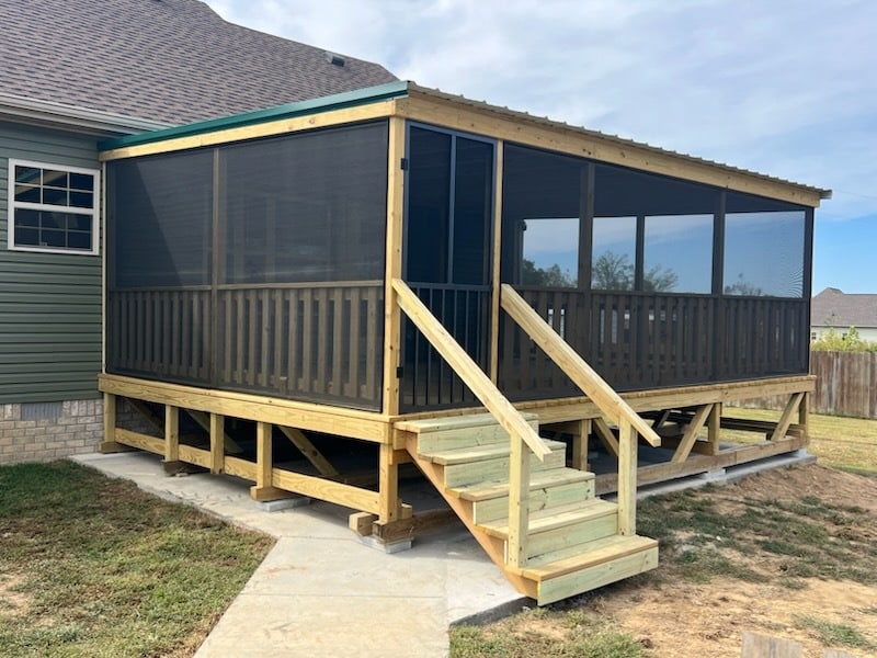 16x22 Screened-In Treated Porch with Roof in Westmoreland, TN