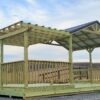 12x20 pavilion with black roof