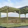 12x20 pavilion with black roof