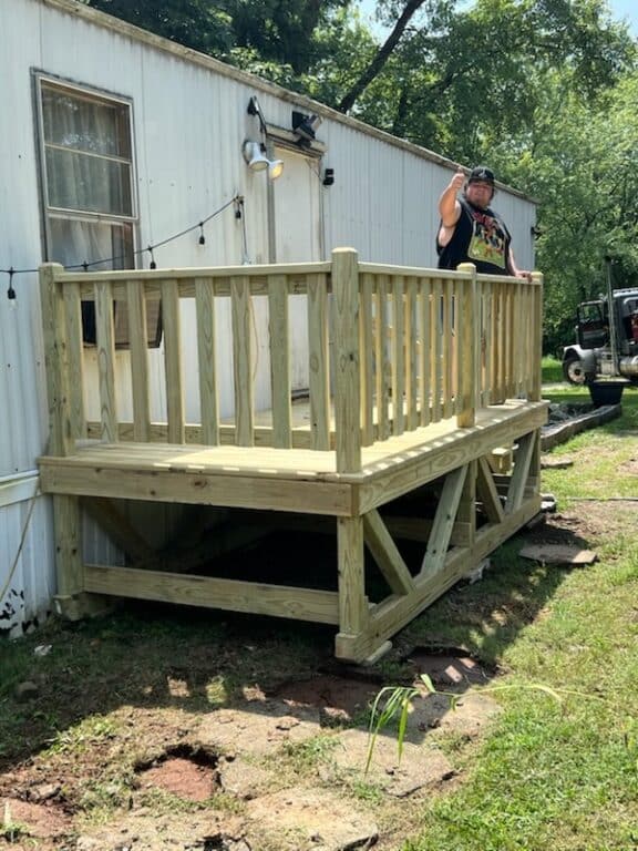 6x12 Treated Deck in Cave City KY 2