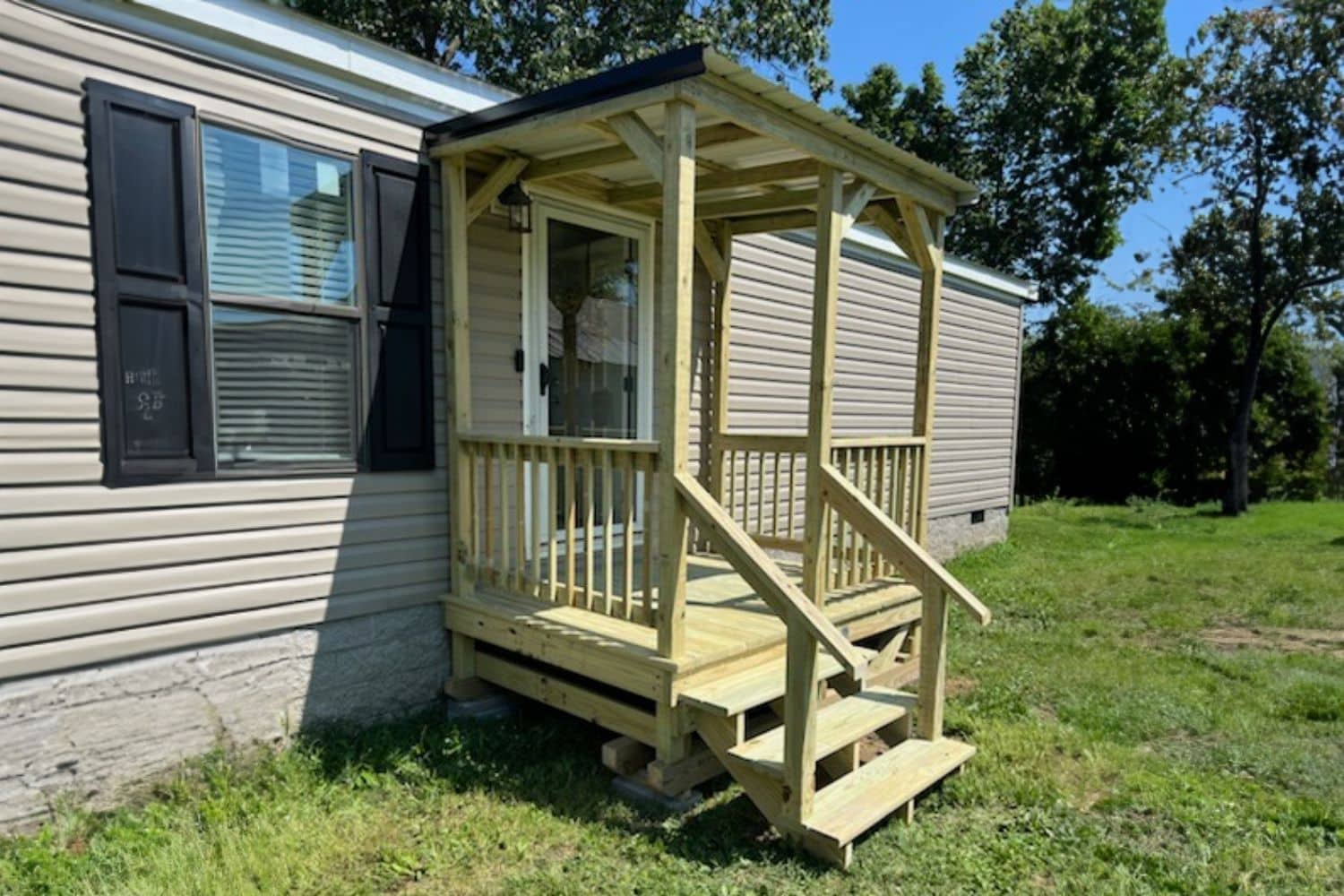 6x8 single sloped porch in jetson KY