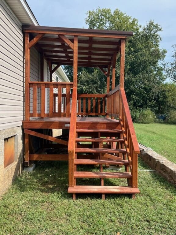 8x12 Deck with Roof in Princeton, KY