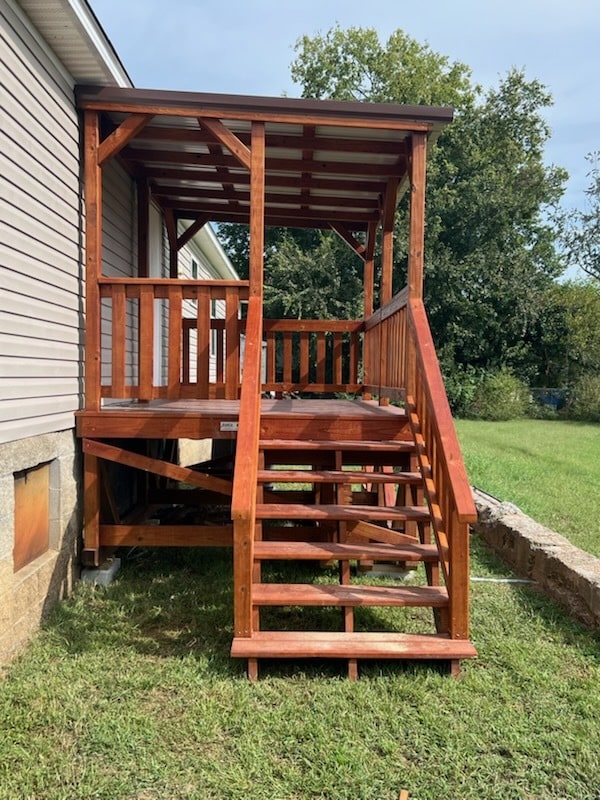 8x12 Deck with Roof in Princeton, KY