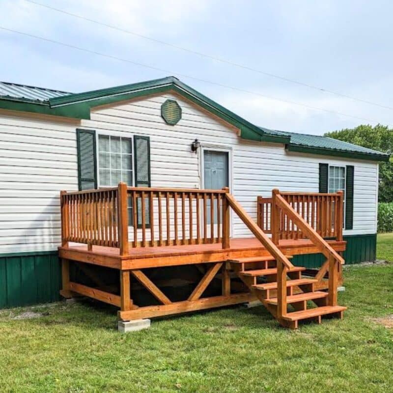 Deck Modular Structures Prebuilt Mobile Home Decks| EshCo Portable Structures