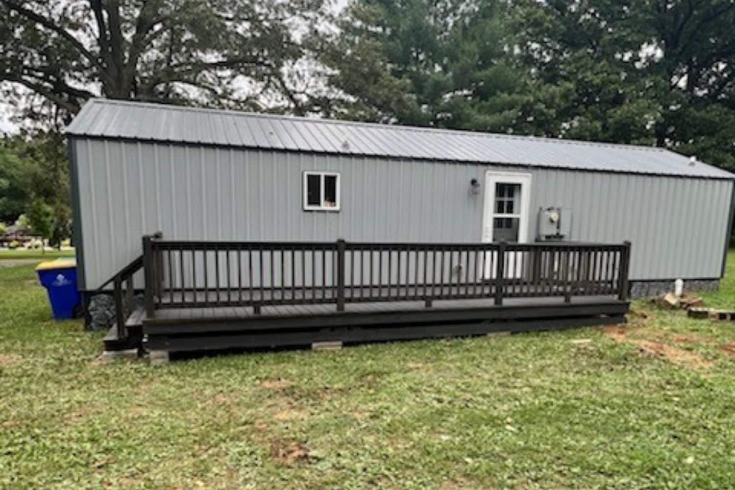 8x24 mobile home deck deck with weathered gray stain in russellville ky