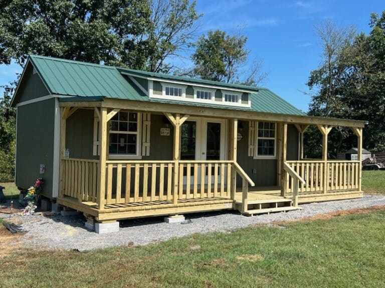 8x28 Treated Porch with Roof in Westmoreland TN 3