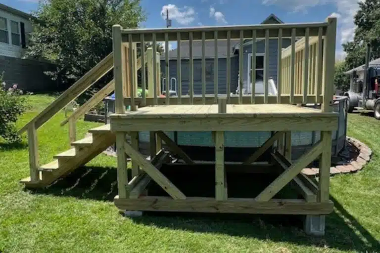 8x8 aboveground pool deck in central city KY