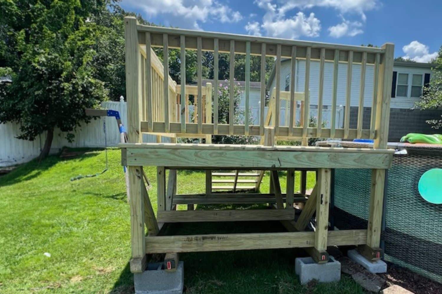 8x8 aboveground pool deck in central city kentucky