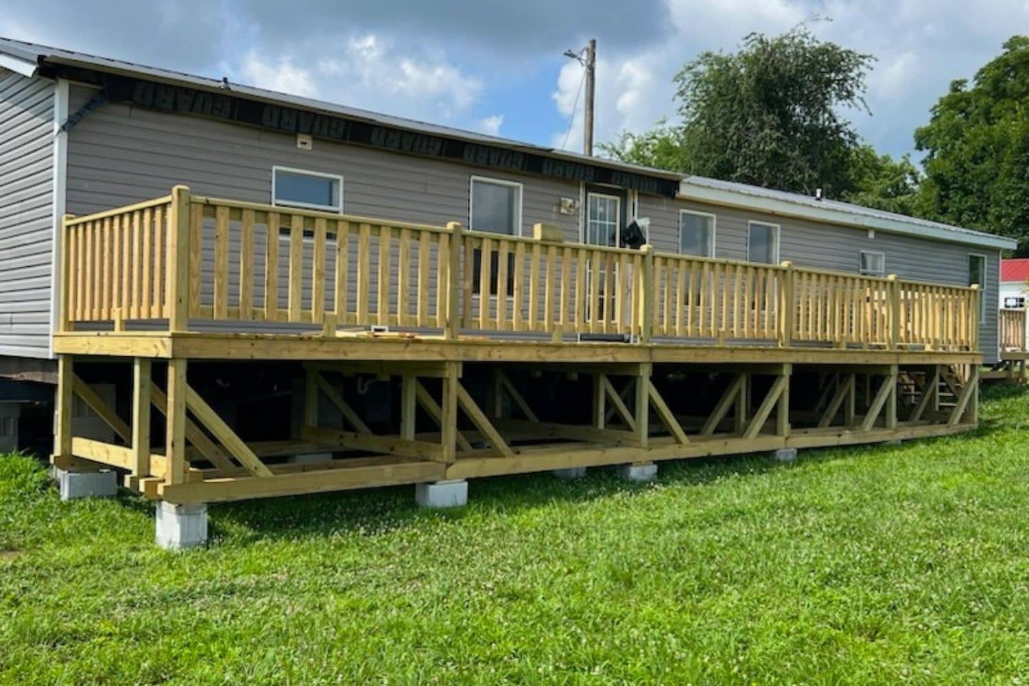 8×36 treated deck in belvidere