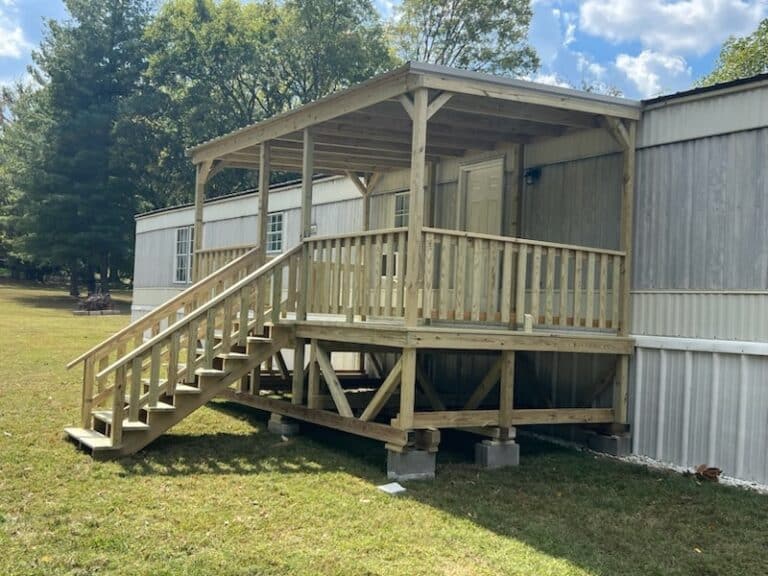 Covered Mobile Home Porch in Lewisburg TN 1
