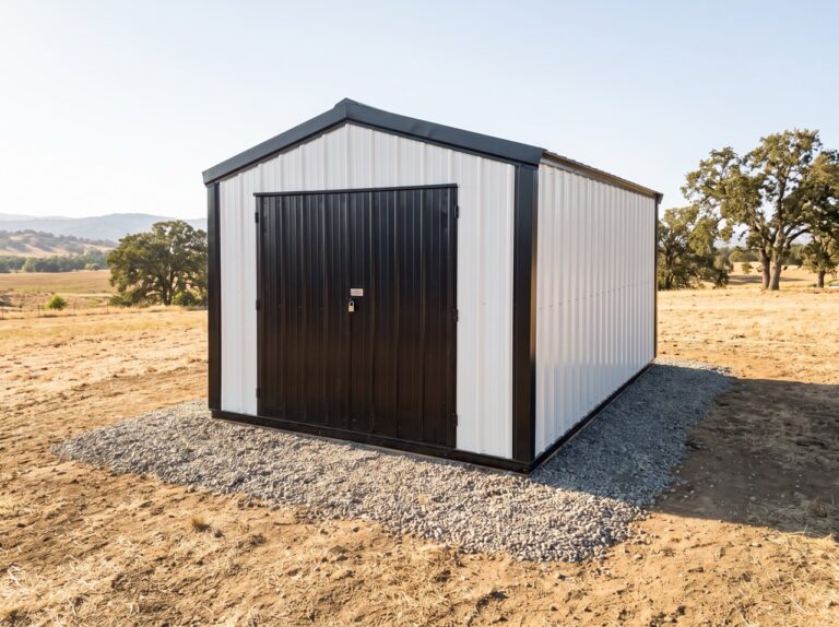 Economy metal shed