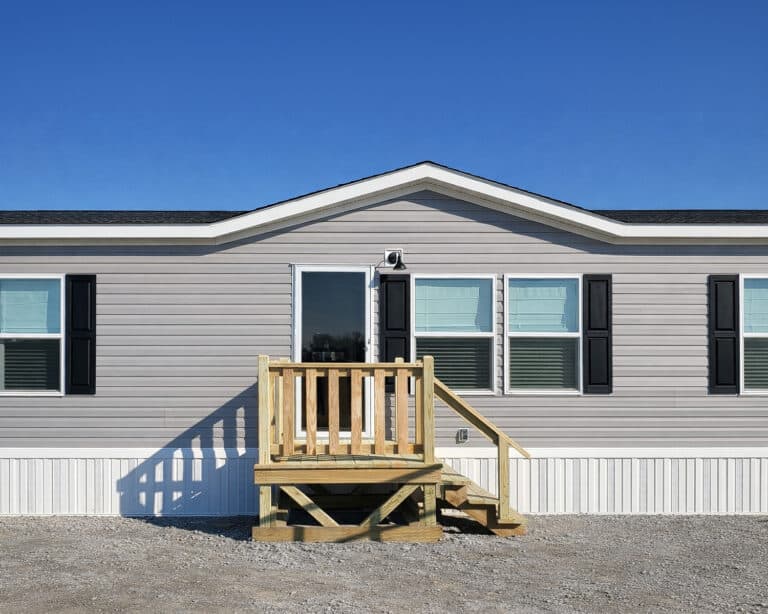 5x5 wooden treated deck in Stanfield