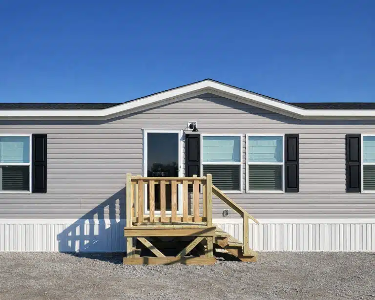 5x5 wooden treated deck in Stanfield