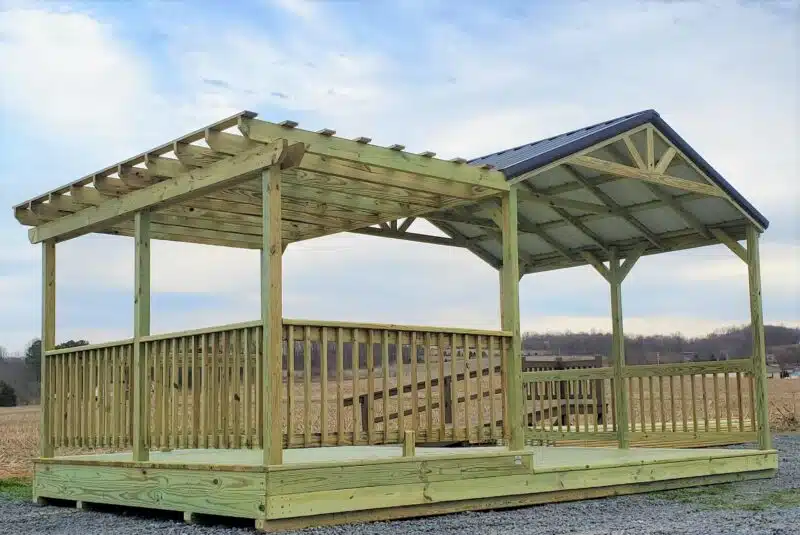 outside pavilion