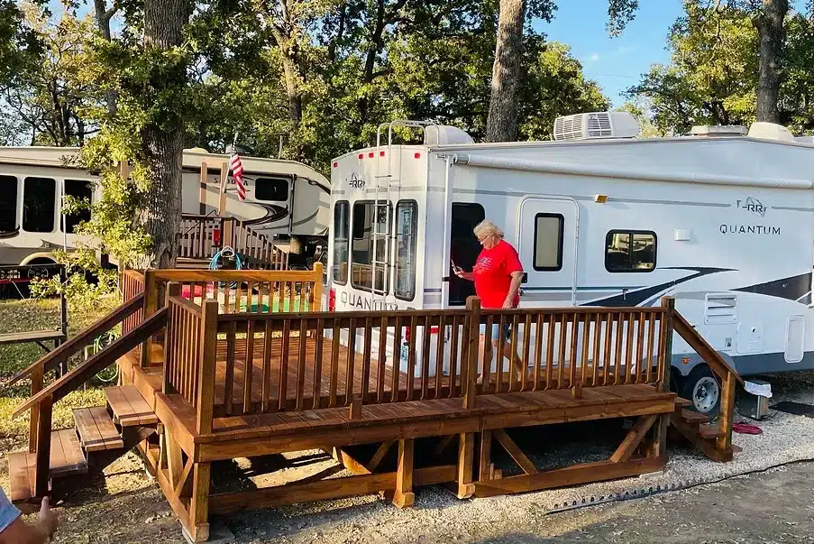 Portable RV Decks In North TN EshCo Portable Structures Portable RV Decks In North TN EshCo Portable Structures