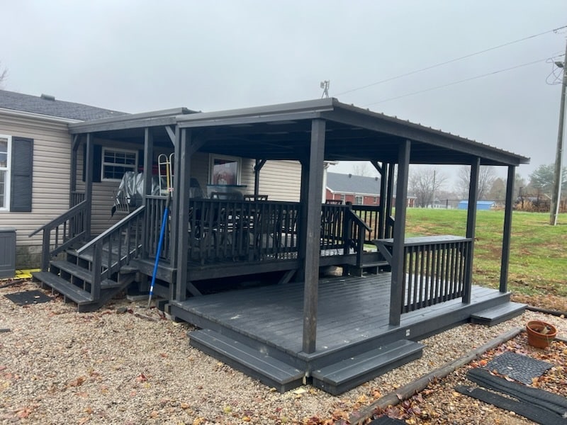 Weathered Gray Porch in Philpot