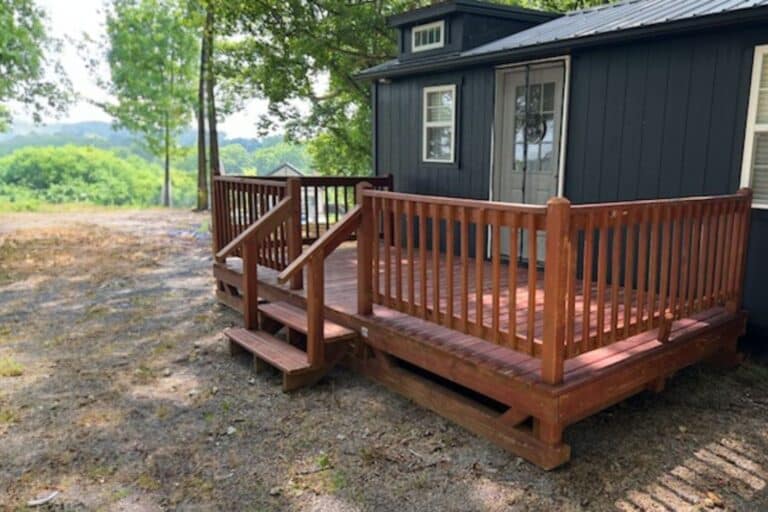 brown 8x16 cabin deck in scottsville kentucky (1)