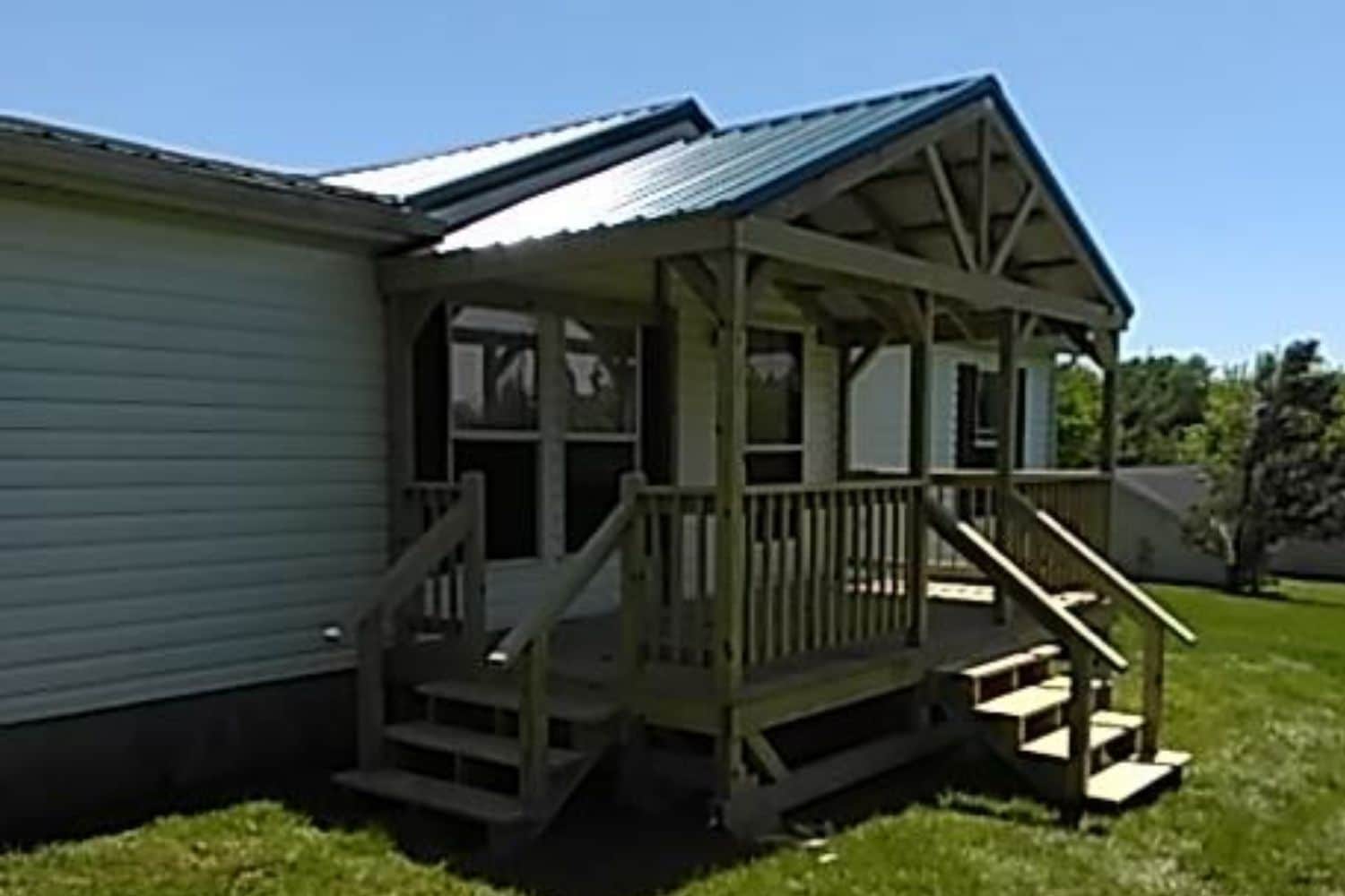 custom 8x16 mobile home porch in salvisa Kentucky