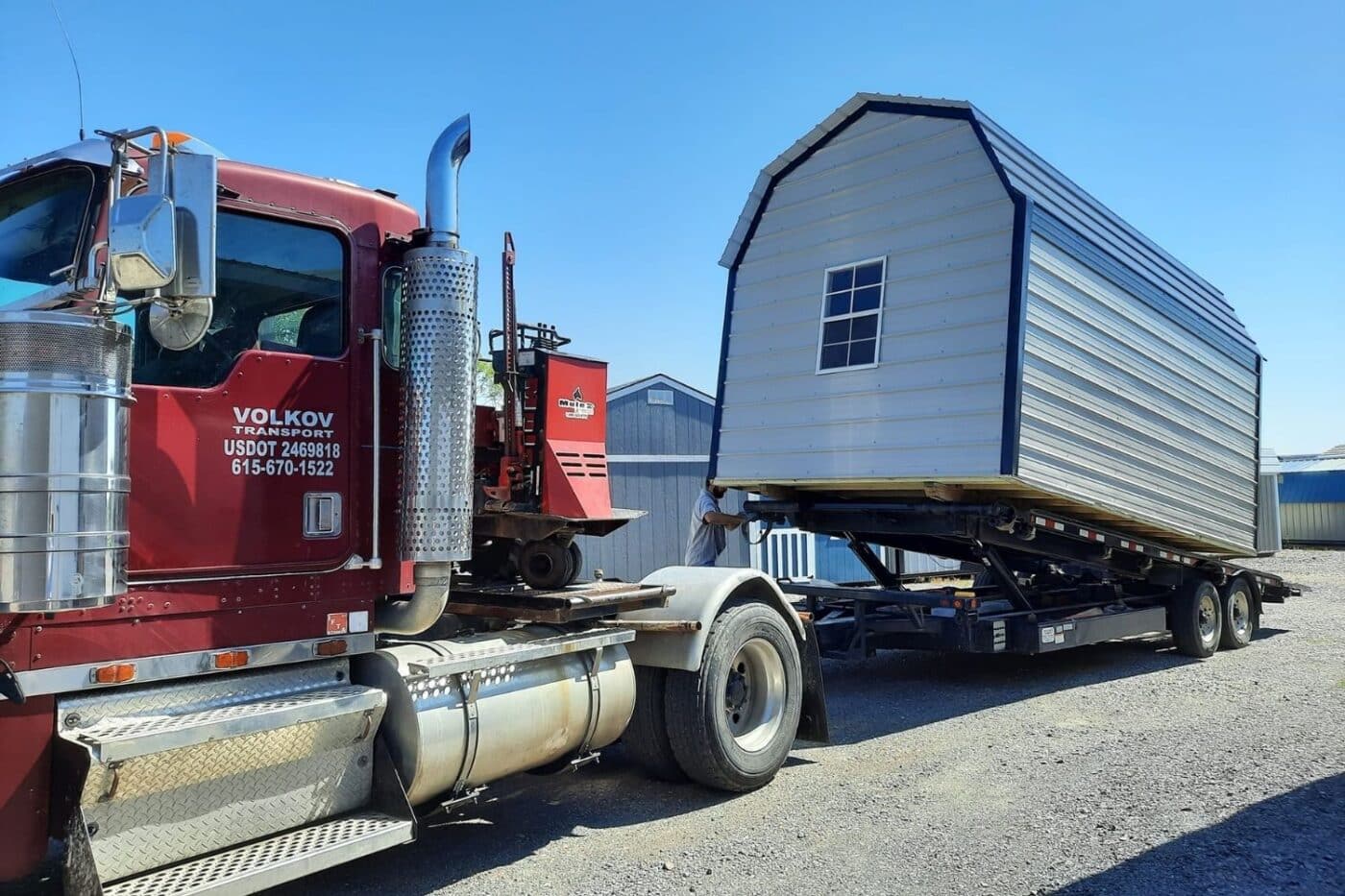 delivering lofted garage in TN & KY