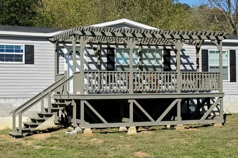 mobile home deck builder in russelville