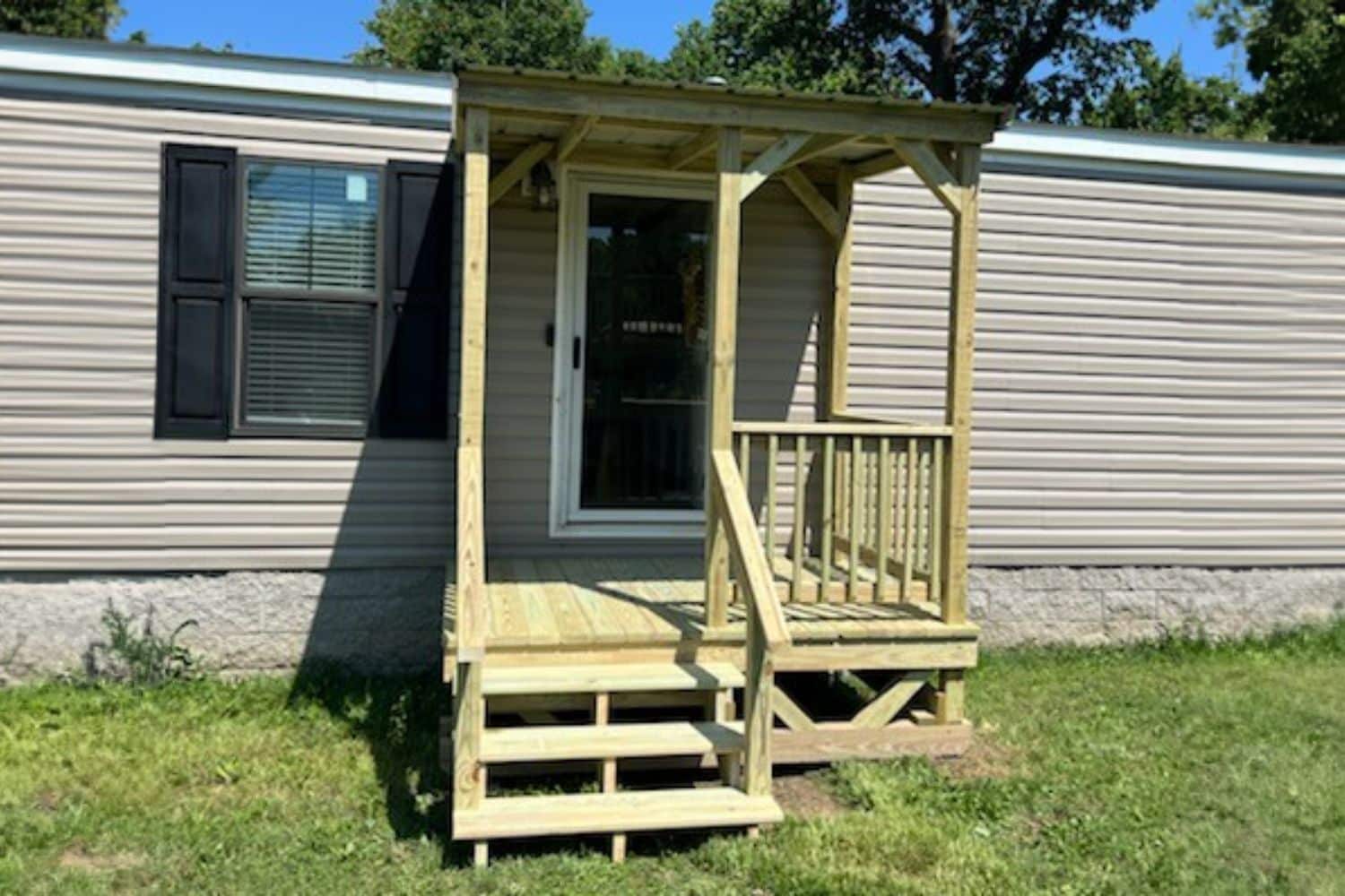 small 6x8 single sloped porch in jetson kentucky